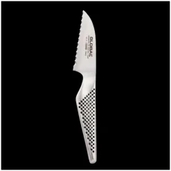 GLOBAL Couteau Japonais|Couteau à tomates GS9 80 mm - Lame crantée