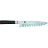 KAI Couteau Santoku|Couteau Japonais|Couteau de Chef 20 cm Lame Alvéolée Shun Classic Damas
