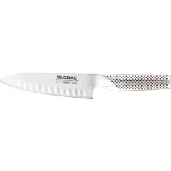 GLOBAL Couteau Japonais|Couteau de Cuisine Lame Alvéolée 16 cm