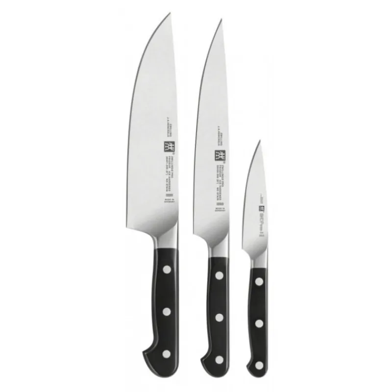 ZWILLING Couteau D'office|Couteau D'office 10 cm, Couteau de Chef 20 cm et Couteau Tranchelard 20 cm PRO