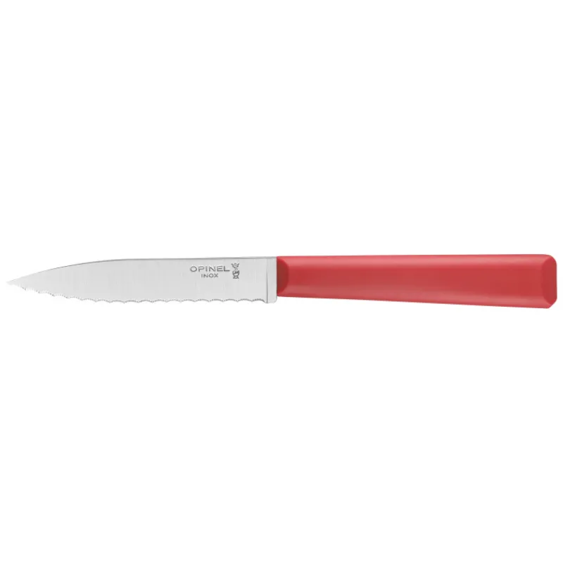 OPINEL Couteau D'office|Couteau d'Office 10 cm Cranté Rouge Les Essentiels +