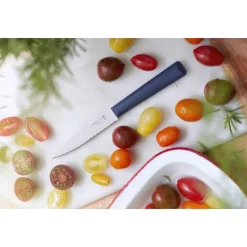 OPINEL Couteau D'office|Couteau d'Office 10 cm Cranté Bleu Les Essentiels +