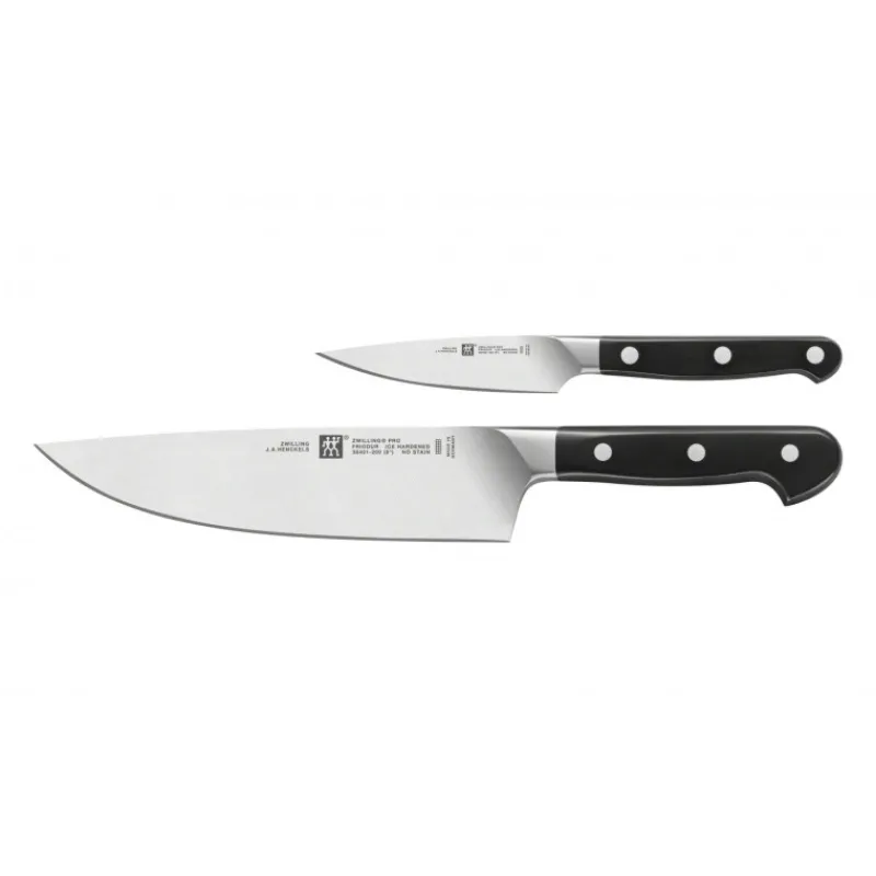 ZWILLING Couteau D'office|Couteau D'office 10 cm et Couteau de Chef 20 cm PRO