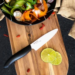 KYOCERA Couteau Céramique|Couteau D'office|Couteau d'Office Céramique Noir 11 cm Gen Earth