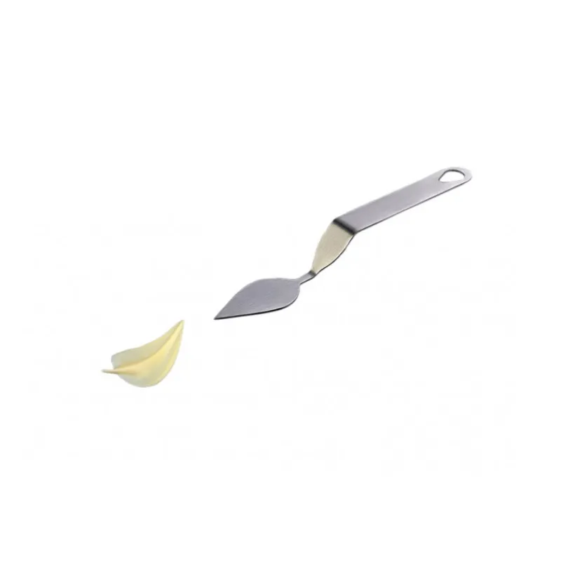 PAVONI Ustensiles Chocolat|Couteau Inox Feuille 6 x 3 cm Flychoc