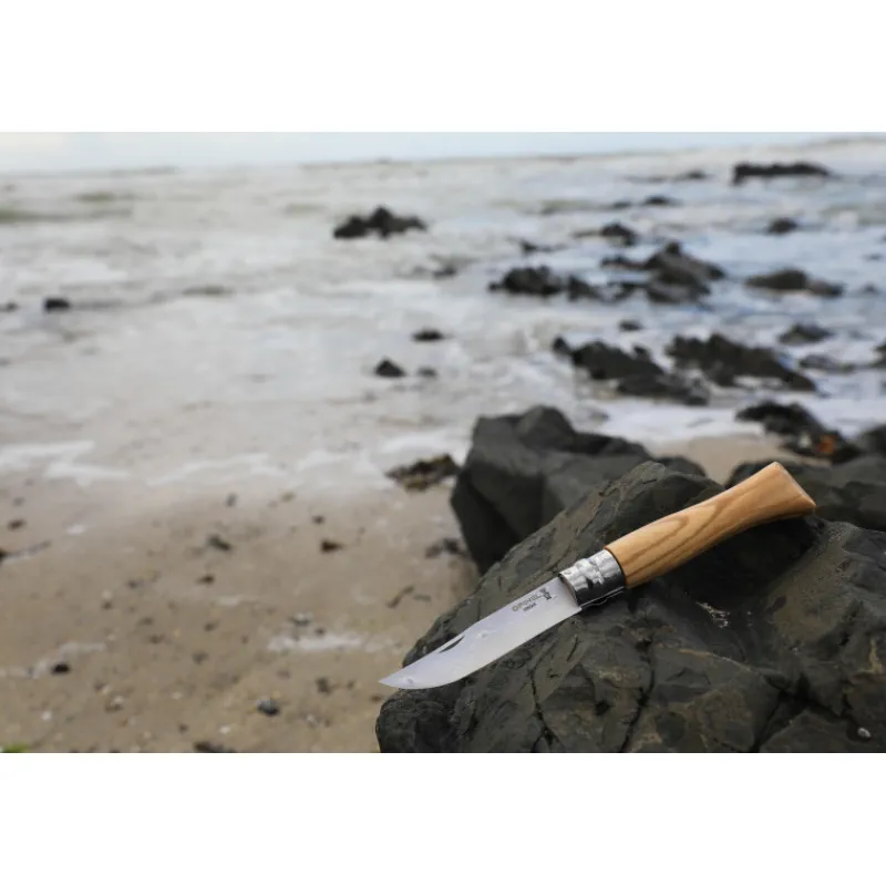 OPINEL Couverts|Couteau N°9 avec Manche en Olivier