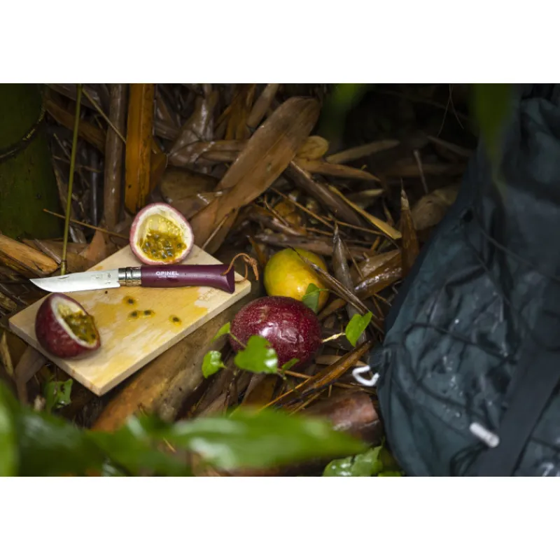 OPINEL Couverts|Couteau N°8 Baroudeur Grenat Colorama