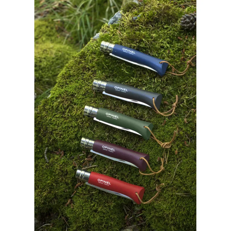 OPINEL Couverts|Couteau N°8 Baroudeur Grenat Colorama