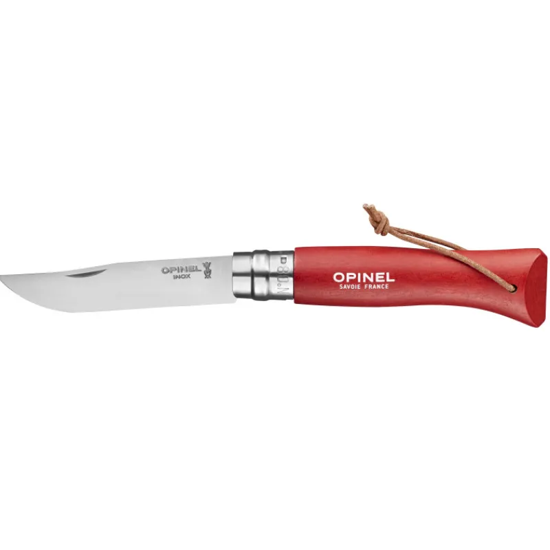 OPINEL Couverts|Couteau N°8 Baroudeur Rouge Colorama