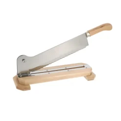 MALLARD FERRIERE Couteau À Pain|Couteau sur socle en bois verni de 24 cm