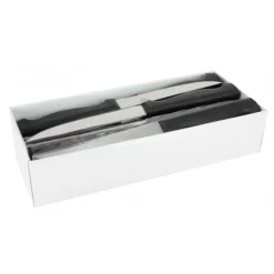 CUISINEADDICT Couverts|Couteaux à steak microdenté (x24)