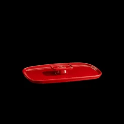 EMILE HENRY Couvercle De Cuisson|Couvercle Rectangulaire en Céramique pour Plat à Four 25 x 18 cm Grand Cru