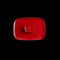 EMILE HENRY Couvercle De Cuisson|Couvercle Rectangulaire en Céramique pour Plat à Four 25 x 18 cm Grand Cru