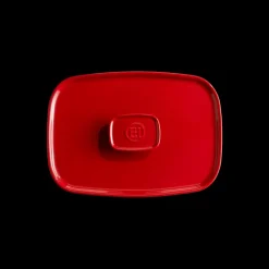 EMILE HENRY Couvercle De Cuisson|Couvercle Rectangulaire en Céramique pour Plat à Four 35 x 22 cm Grand Cru