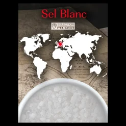 PEUGEOT Moulin|Sel|Cristaux de Sel Blanc d'Allemagne Sachets 50 g (x7)