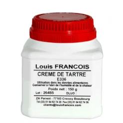 LOUIS FRANCOIS Additifs Alimentaires|Crème de Tartre E336 150 g Louis François