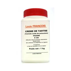 LOUIS FRANCOIS Additifs Alimentaires|Crème de Tartre poudre 1 kg Louis François