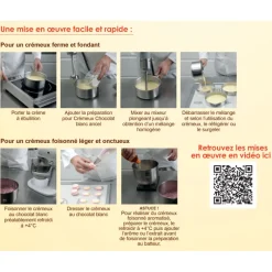 ANCEL Préparation Pâtisserie|Crémeux Chocolat Blanc 1kg