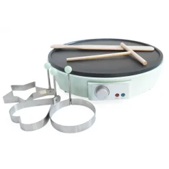 SCRAPCOOKING Crêpière Eléctrique|Crêpière Électrique 28 cm avec Accessoires