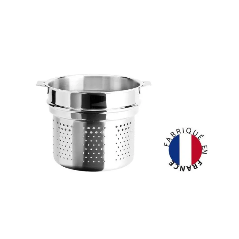 CRISTEL Casseroles|Cuiseur à Pâtes Mutine Ø 22 cm Manche Amovible Inox