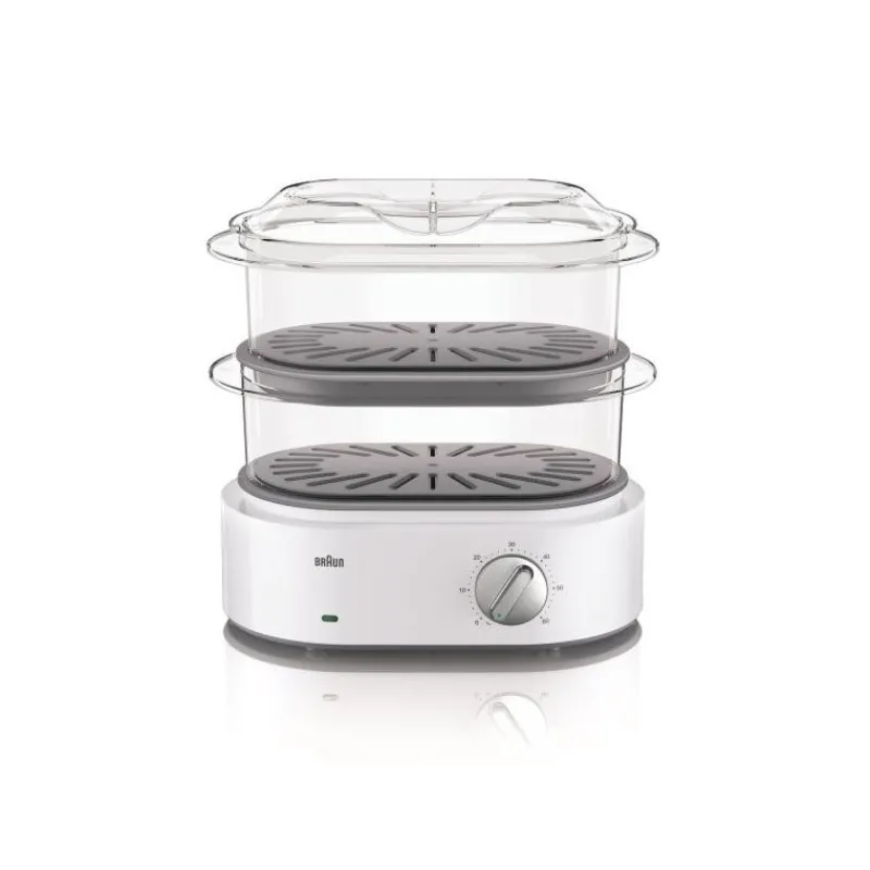 CUISINEADDICT Cuiseur Vapeur|Cuiseur Vapeur Electrique IDENTITY COLLECTION Blanc Braun