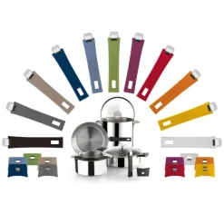 CRISTEL Cuiseur Vapeur|Cuit Vapeur Ovale Mutine Ø 30 cm Manche Amovible Inox