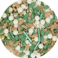 FUNCAKES Décoration Comestible|Décoration en Sucre Mélange Joyfull Noël 65 g