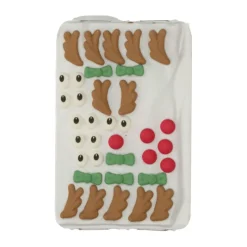 WILTON Décoration Comestible|Décoration Gâteau Noël Rennes en Glace Royale (x12)