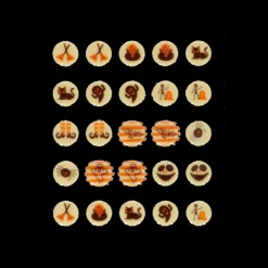 FUNCAKES Décoration Comestible|Décors Chocolat Blanc 10 Motifs Halloween (x25)