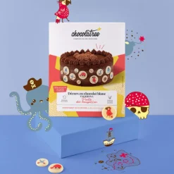 VALRHONA Décoration Comestible|Décors Chocolat Blanc Pirate 24 pièces Chocolatree