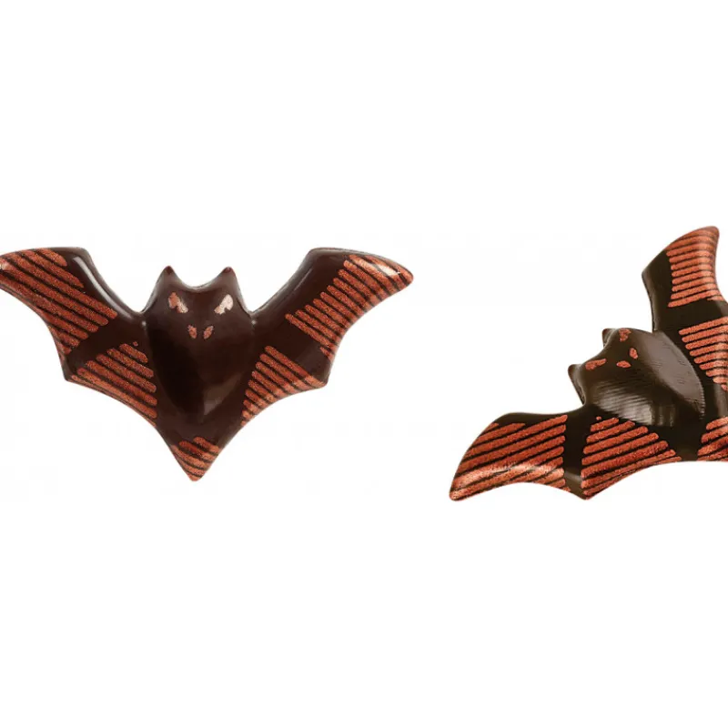 FLORENSUC Décoration Comestible|Décors en Chocolat Chauve-Souris 5,5 x 3 cm (x144)