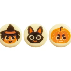 FLORENSUC Décoration Comestible|Décors en Chocolat Halloween ⌀ 2,5 cm (x252)