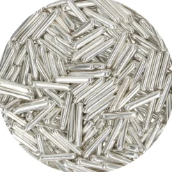 FUNCAKES Décoration Comestible|Décors en Sucre Bâtonnets Argent 70 g