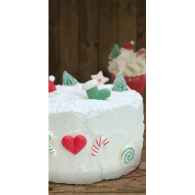 SCRAPCOOKING Décoration Comestible|Décors en Sucre Noël (x12)