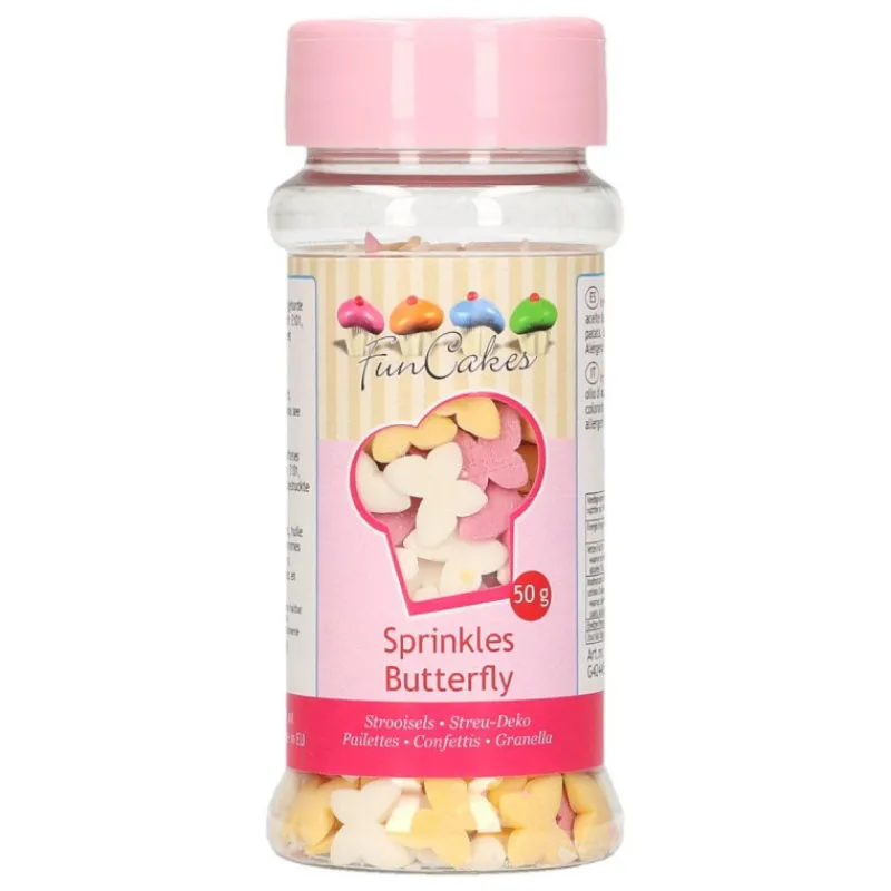 FUNCAKES Décoration Comestible|Décors en sucre Papillons 50 g