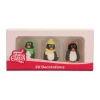 FUNCAKES Décoration Comestible|Décors en Sucre Pingouins 3D (x3)