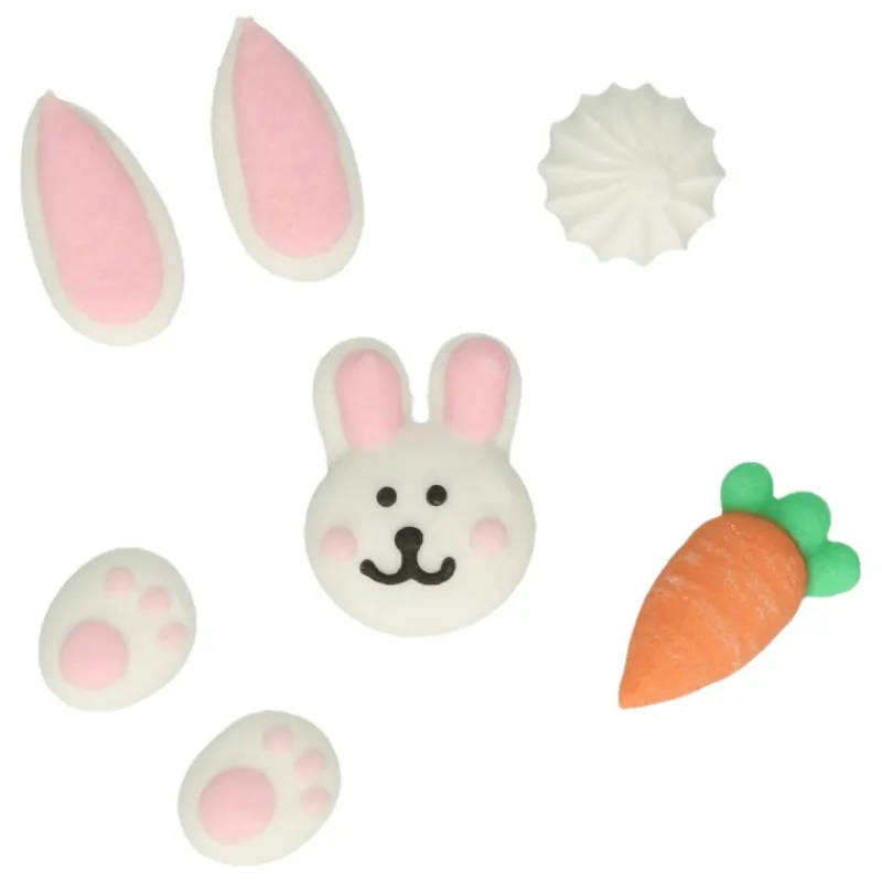 FUNCAKES Décoration Comestible|Décors en Sucre Pâques (x8)