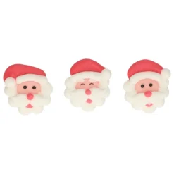 FUNCAKES Décoration Comestible|Décors en Sucre Père Noël (x8)