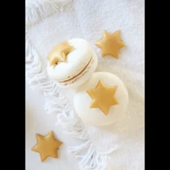 SCRAPCOOKING Décoration Comestible|Décors Pâte d'Amande Etoiles Dorées (x6)