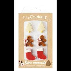 SCRAPCOOKING Décoration Comestible|Décors Pâte d'Amande Noël (x6)