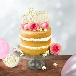 PME Décoration Gâteau|Découpoir Cake Topper Happy Birthday Manuscrit 16,5 x 15 cm