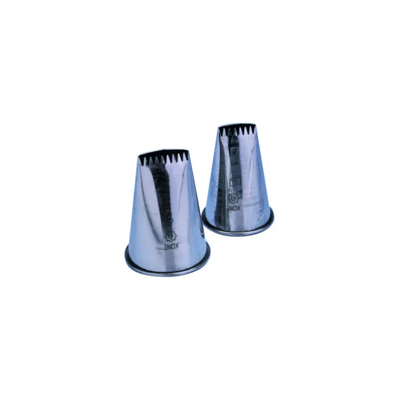 MALLARD FERRIERE Douilles Pâtisserie|Douille à bûche 6 dents Inox