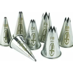 MALLARD FERRIERE Douilles Pâtisserie|Douille Cannelée Inox F5 Ø 18 mm Mallard Ferrière