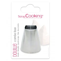 SCRAPCOOKING Douilles Pâtisserie|Douille Carrée Lisse en Inox