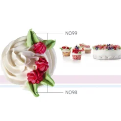 IBILI Douilles Pâtisserie|Douille Inox Russe Standard Ø 1,6 cm x H 4 cm (x12)