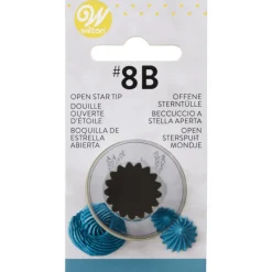 WILTON Douilles Pâtisserie|Douille Pâtissière Etoile Ouverte (n°8B)
