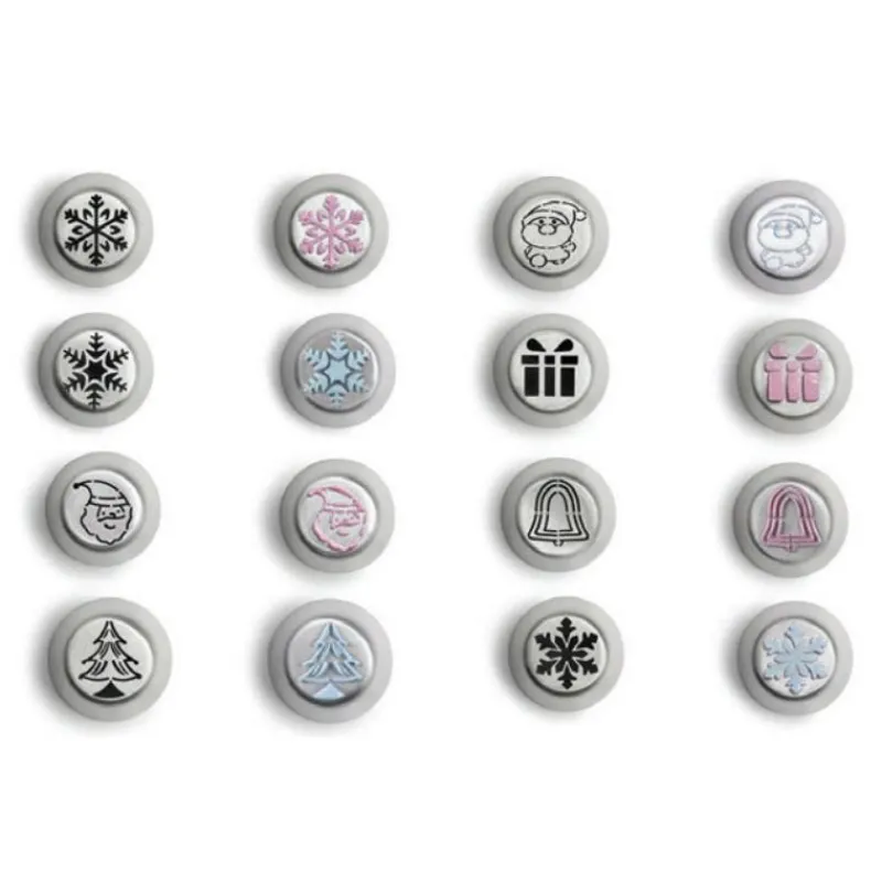 IBILI Douilles Pâtisserie|Douilles Russes Décors Noël Ø 2,4 cm (x8)