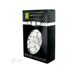 PATISDECOR Confiserie|Dragées Chocolat Coloris Blanc 500 g Patisdécor