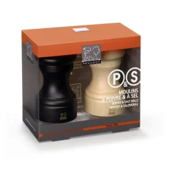 PEUGEOT Moulin|Duo Moulin à Poivre et à Sel Bistro 10 cm Chocolat et Naturel