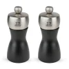 PEUGEOT Moulin|Duo Moulin à Poivre et à Sel Fidji 12 cm Noir-Inox